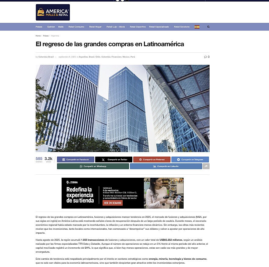 El regreso de las grandes compras en Latinoamrica
